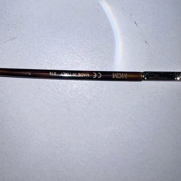 MCM Authentic designer brown and gold Metal & Acetate Cat-Eye Sunglasses - Picture 13 of 13